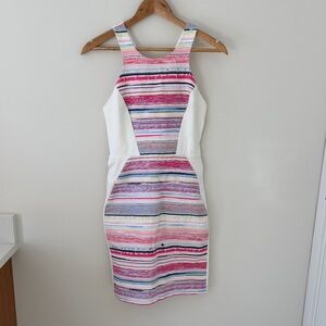 Tristan Pink and White Striped Mini Dress